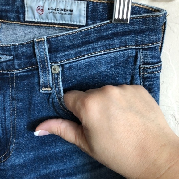 AG The Ankle Super Skinny Distressed Denim Jeans - Picture 5 of 12